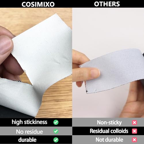 COSIMIXO 4-Pack Black Gaffers Tape 30 Yards x 2 Inch - Waterproof, No Residue, Non-Reflective, Easy Tear, Matte Gaffer Stage Tape - Gaff Cloth Tape for Photography, Filming Backdrop