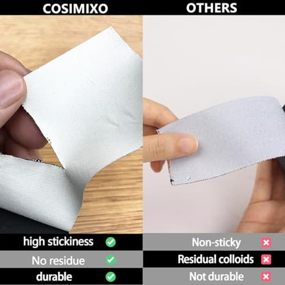 COSIMIXO 4-Pack Black Gaffers Tape 30 Yards x 2 Inch - Waterproof, No Residue, Non-Reflective, Easy Tear, Matte Gaffer Stage Tape - Gaff Cloth Tape for Photography, Filming Backdrop