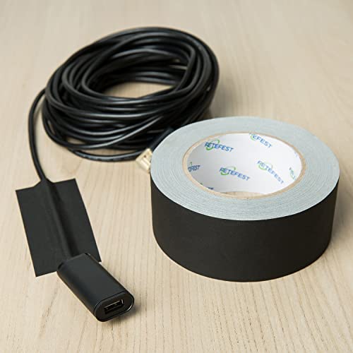 Gaffers Tape 4 inch Black, 2/Pack, 30Yards Each, Heavy Duty, Professional Grade Large Gaffer Tape, Non-Reflective No Residue Hand Tear Self-Adhesive (4 inch Black, 2 Rolls) - color: 4" Black (2 Rolls)