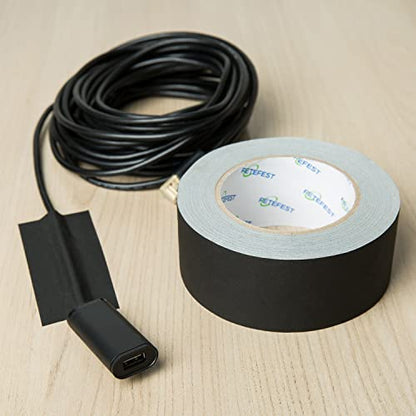 Gaffers Tape 4 inch Black, 2/Pack, 30Yards Each, Heavy Duty, Professional Grade Large Gaffer Tape, Non-Reflective No Residue Hand Tear Self-Adhesive (4 inch Black, 2 Rolls) - color: 4" Black (2 Rolls)