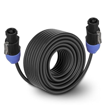 Sound Town Speakon to Speakon Speaker Cable, 100 Feet, 14 Gauge, 2 Conductor, Male to Male (STC-14NN100) - size: 100 Feet 14 Gauge Speakon to Speakon