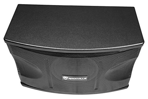 Rockville KPS12 12" 3-Way Karaoke Speaker Pair Bundle with RVCS2 Stands | 1600W Peak / 400W RMS Each, 8 Ohm, 2 Crank-Up Stands with Carry Bags, 2 RVSSA1 Pole Adapters, Wall Brackets, DJ PA, 6-Items