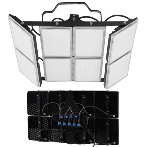 LED Flood Light Outdoor, 800W 100000lm Outdoor Lighting with 330° Lighting Angle, 6000K, 8 Adjustable Heads, IP66 Waterproof LED Exterior Security Area Lights for Street,Yard, Stadium, Parking Lot - size: 100W-8Pack-SP