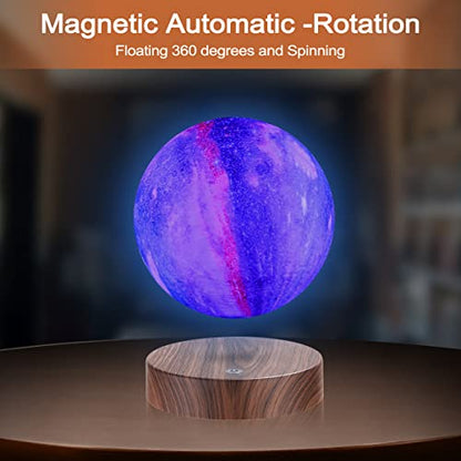 Floating Moon Lamp -3D Galaxy Levitation Moon Light,Magnetic LED Night Lights for Girls Boys Kids Women Birthday Graduation Gifts - color: 16 colors galaxy
