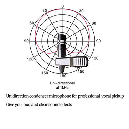 Pro Lavalier Microphone Lapel Microphone 3.5mm (1/8'') TRS Unidirectional Condenser Mic for PC Camera Voice Amplifier Wireless Transmitter, Ideal for Lectures, Podcasts - size: Standard 3.5mm TRS Plug for Various Devices
