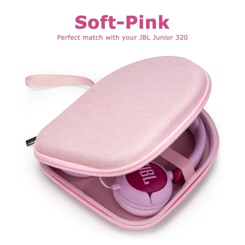 Ginsco Case Compatible with JBL Tune 510BT/520BT/500BT, Compatiblewith Sony WH-CH520/510, Compatible with JBL Junior 320, Ultra-Slim Hard Shell Headphone Case for On Ear Headphones (Pink) - color: Pink