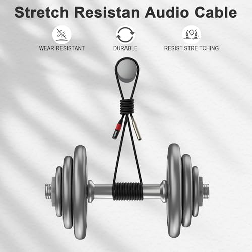1/4“(6.35 mm) Female to XLR-Female 3-Pin Socket Audio Cord, 6.6 Foot, 2 Packs, 6.35mm TRS/TS to XLR Jack Adapter, High-Purity 4N OFC Conductors, for Audio Electronic Devices - size: 6.6 foot, style: 1/4 female to XLR female