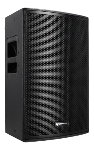 Rockville PLX12 12" Powered PA Speaker, 3000W Peak / 750W RMS, Plywood, DSP | Enclosure, Bluetooth 5.2 TWS, 2 XLR/TRS Inputs, AUX, XLR Output, Wedge Monitor, Pole Mount, 127dB SPL, Class D, 12 Fly Points