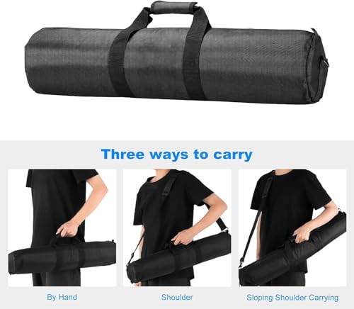 28x5x5 inch/70x13x13cm Tripod Carrying Case Heavy Duty Oxford Photographic Package Bag with Shoulder Strap Padded for Light Stand, Tripods, Monopods, Umbrellas, Softbox, Speaker Stands, Mic Stands - size: 28x5x5 inch