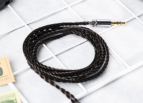 Linsoul Tripowin Mirage IEM Cable,30AWG OCC 4N HiFi IEM Upgrade Replacement Cable, with 3.5mm Audio Jack for in-Ear Monitor Audiophile Musician(2pin 0.78mm) - size: 2-Pin 0.78mm
