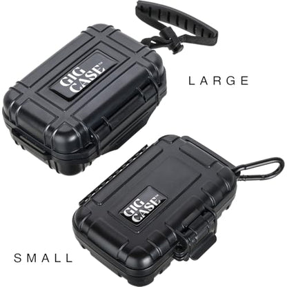 in Ear Monitor Hard Case - IEM, in Ears, Headphones, Earphones, Earbuds. Suitable for KZ ZS10/ZS10 Pro/ZSN/ZST/ZEX/AS10/AS16/ZSN Pro X/YINYOO CCZ Melody Compact - Two Sizes - GIGCASE® (Large) - size: Large