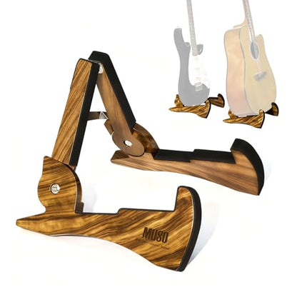 Guitar Stand, Acoustic Guitar Stand with Padded Foam, Classical Electric Guitar Stand,Folding Bass Guitar Display Stand Travel Guitar Stand, Compatible with Mandolin, Bass, Banjo, Ukulele,Rabbit-Shape Patented (Zebra) - color: Zebra