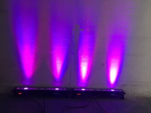 LED Par bar wall wash Stage Light,SENLAN 8pcsX3W RGB 3-in-1 LED and Full Aluminum House of 7 Modes DMX512 for Disco/Party/Theater