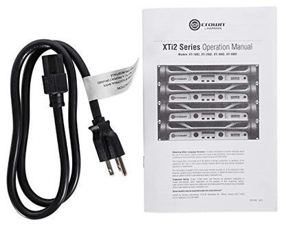 Crown XTi1002 Two-channel, 1400-Watt at 4Ω Bridged, 500-Watt at 4Ω Dual, Professional Power Amplifier. Black and Gray - size: 500-Watts
