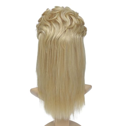 Adequate Women's Mullet Wig 80s 90s Costumes Fancy Party wig Joe Dirt Emo Halloween Cosplay Wigs (light blonde) - color: B-Light Blonde