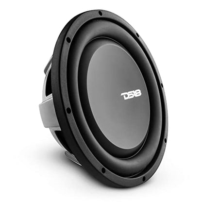 DS18 PSW10.4S 10" Shallow Mount Subwoofer 1000 Watts Max Power 500 Watts RMS Single Voice Coil 4 OHMS Water Resistant - Best Sub for Tight Spaces in Car & Trucks - 1 Speaker - style: 10" Single Voice Coil 4 Ohm