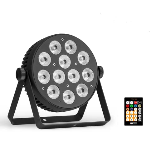 Led Stage Lights Fanless Par Light Wash DJ Lighting DMX RGBWAUV 6in1 Sound Activated Uplighting for Party,Christmas,Club,Wedding - color: RGBWAUV