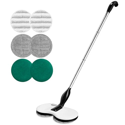 Electric Mop for Floor Cleaning, As Seen On TV, Cordless Spin Mopper Motorised Electric Mops for Hardwood Tile Laminate Floor Daily Light Cleaning (No Water Tank)