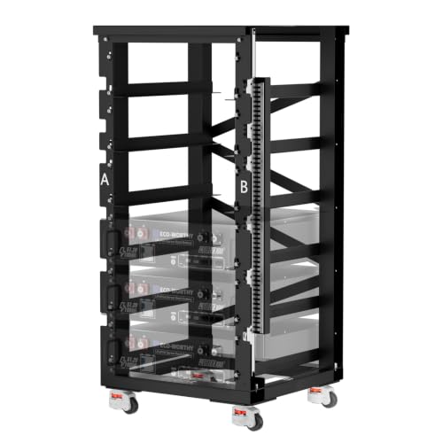 ECO-WORTHY RACK6 V2.1, 6-Layer Server Rack with 600A Busbar, Compatible with Mainstream Brands' Sever Rack Battery - style: RACK6 V2.1