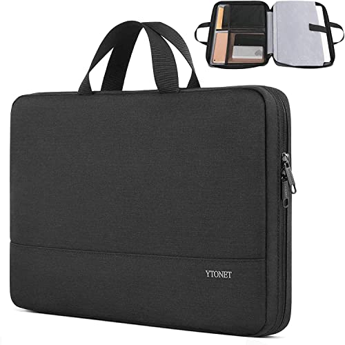 Ytonet Laptop Case 16 inch, 15-15.6 Inch TSA Laptop Bag Sleeve with Handle - color: Black, size: 16 inch