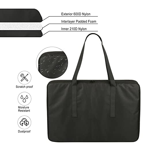 Sheet Music Stand Carrying Case for Music Sheet Clip and Tripod Nylon Storage Bag Music Sheet Stand Holder Protective Case Bag for Orchestras, Choirs, 23.22'' x 15.35'' x 2.95‘’
