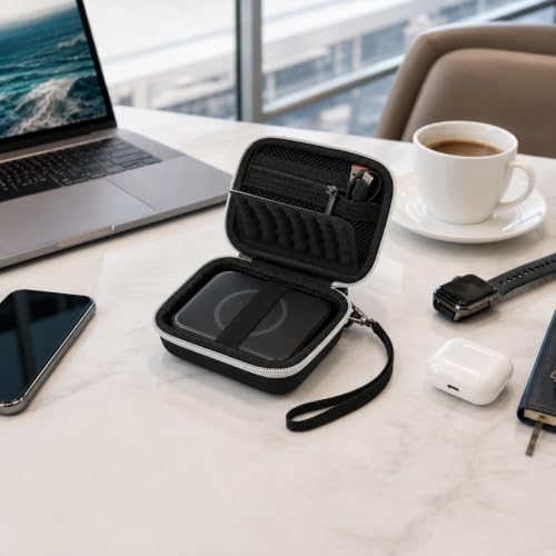 Hard Travel Case for Iseyyox for RTOPS for QUZUDN 3 in 1 Wireless Charger - color: Black
