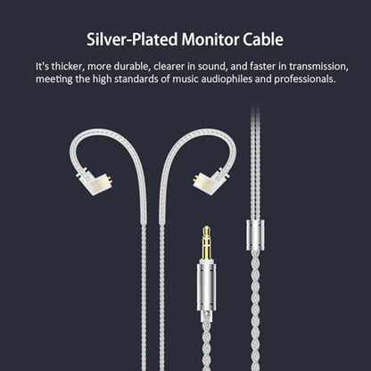 RitMoment IE10 Wired Earbuds - Professional IEM Earphones, Clear Sound & Deep Bass, Dual Magnetic Dynamic Driver, in Ear Monitors for Musicians, Audiophiles & Gamers (3.5mm Plug with Mic, Black) - style: 3.5mm with Mic