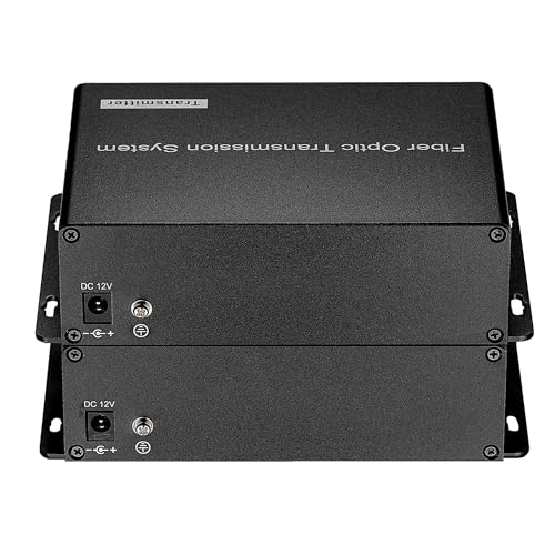 4Port XLR Audio Fiber Converter,Broadcast Grade Balanced 3Pin XLR Audio Over Fiber Extender,ST Optical Transceiver,Singlemode 20Km Multimode 500m Professional Crystal Clear Sound,A Pair - style: 4 Port