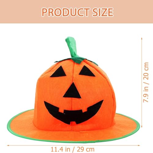 Adults Halloween Pumpkin Hat Jack O Lantern Hat Funny Pumpkin Deco Cap Halloween Party Costume for Women Men - color: Yellow