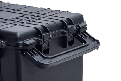 MEIJIA Rolling Waterproof Hard Protective Case, Hard Camera Case with Retractable Pull Handle and Wheels,Customizable Fit Foam Inserted,Black,31.02X19.41X17.71inches - size: 31.02X19.41X17.71inches