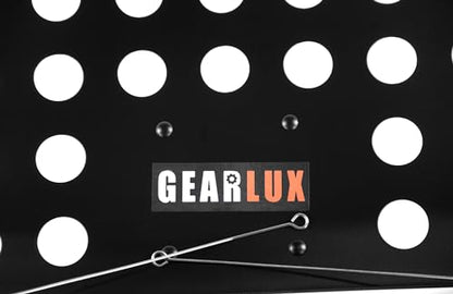 Gearlux Lightweight Vented Die-Cast Sheet Music Stand with Height Adjustment up to 71 Inches and Triple Layer Anti-Rust Coating - size: Adjustable