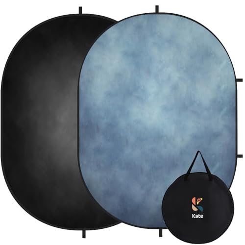 Kate Collapsible Backdrop Blue Black Folding Portable Photo Backdrops 549