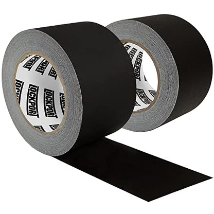 Black Gaffers Tape 3 inch x 30 Yards - 2 Pack Pro Grade Matte Gaff Tape | Extra-Wide, No Residue, Water Resistant, Non-Reflective, Easy Tear - Multipurpose for Photography Heavy Duty Gaffers Tape - style: 2-Pack