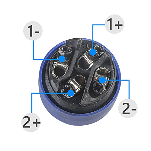 MAD OWL 4 Packs Speakon Connector, Suitable for Nl4fx Speakon Plug Connectors Speakon Cables, 4 Pin Female to Nl4fc Male Converter Nl2fx Plug 4 Pole for Speakers Powercon Twist Lock - size: 4 Pack