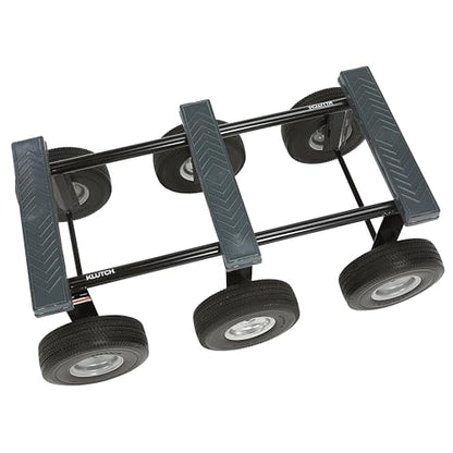 Klutch 6-Wheel All-Terrain Dolly, 1,200-Lb. Capacity | Rough-surface mobility, stable load support, controlled positioning, shop/jobsite use, durable steel construction