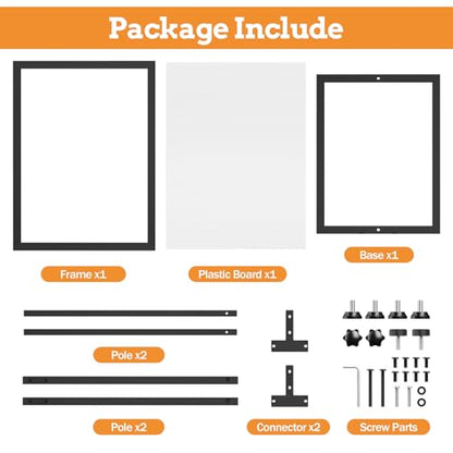 Sign Holder Floor Stand, 18x24 Inch Heavy Duty Pedestal Poster Banner Stand for Display, Metal Floor Standing Display - Double Sided Poster Stand for Business, Office, Trade Show, Mall Advertising