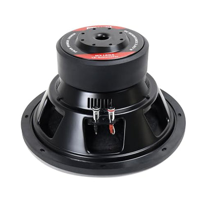 MX12D4 12" Car Subwoofer| Dual 4 Ohm| 1200W Max Power | 600W RMS| 2.5in copper coil prevent overheating| 87.6dB sens, 99Oz magnet for tight bass| Ideal for bass lovers. - size: 12" - Dual 4 Ohm