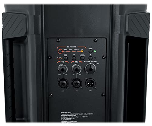 JBL Professional IRX112BT Powered PA Speaker, Portable Loudspeaker with Bluetooth, 10 Inch Woofer, 1300 Watt, Mobile DJ, Musicians, Small Venues, Ceremonies and Sports Events, Black - size: 12", style: Two Way Speakers