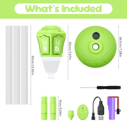 Bubble Machine,Automatic Standing Bubble Maker Machine with Light/Music/Remote,47 Inch Adjustable Height Outdoor Toys for Toddlers Party Birthday, Wedding,Gifts Green - color: Green