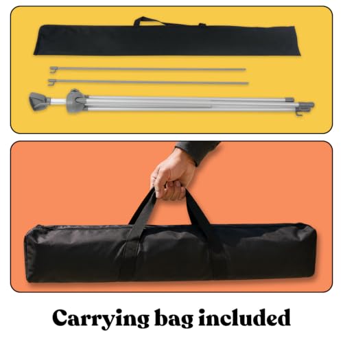 T-SIGN X Banner Stand, Banners & Signs for Business - 23inch x 63inch to 32inch x 78inch Adjustable Banner Holder - Portable Retractable Banner with Bag - Banner for Trade Show & Display (Pack of 2) - size: 2 Pack