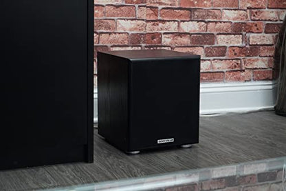 Rockville Rock Shaker 6.5 Black 200W Peak/100W RMS Powered Home Theater Subwoofer, Class-D, Adjustable Crossover, 20Hz-200Hz, Compact Design, for Movies and Music | 200W Peak, 100W RMS, Class D Amplifier, MDF Enclosure, RCA and High level inputs, RCA Outp