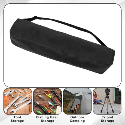 Tripod Carry Bag, 27.5 Inch Mic Stand Bag Black Portable Camera Tripod Storage Bags Simple Stylish Music Stands Bags with Zipper Shoulder Strap for Men Women Carrying Light Monopod Stand