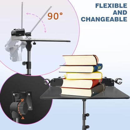 5 in 1 Dual-use Sheet Music Stand & Desktop Book Stand, Height Adjustable from 23.6-59 in, Folding Music Stand with Portable Carrying Bag, Sheet Music Folder & Rechargeable Music Stand Light - size: Music Stand + Book Light + Sheet Music Clip