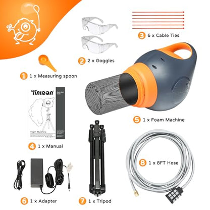 Foam Machine for Families and Party - Easy to Use Foam Making Toy with Large Foams Production, Perfect for Birthdays, Celebrations, and Backyard Events