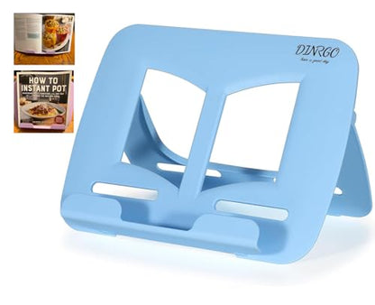 Desktop Book Stand, Tabletop Music Stand, Portable Book Holders for Reading Kids Cookbook Stand Book Tray Book Rest Recipe Children's Gifts Travel Girls boy School Supplies (Blue 11.82" *8.26") - color: Blue