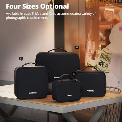 AMBITFUL Carrying Bag Zoom P7 for Photography Equipments with Large Capacity, Multi-functional Storage Case for Mini Drone and Other Accessories,with Thick Sponges - size: M /12.2"x9.8"x4.92"
