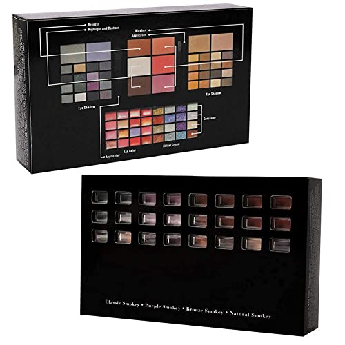 Makeup Kit for Women Full Kit including 36 Eyeshadow Make up,16 Lip Gloss,12 Glitter Cream, 4 Concealer, 3 Blusher,1 Bronzer, 2 Highlight and Contour - All in One Make-up Kit 74 Colors