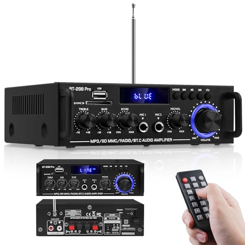298Pro Bluetooth Stereo Receiver, 400W x 2 - color: BT-298Pro
