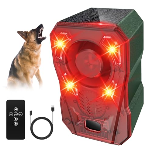 Nuleto Motion Sensor Alarm Outdoor, Solar 130dB Siren and Strobe Light