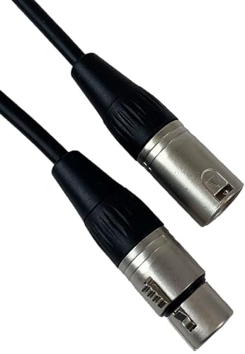 Gearlux XLR Microphone Cable, Fully Balanced, Male to Female, 15 Feet - 3 Pack - size: 15 Ft, style: 3 Pack
